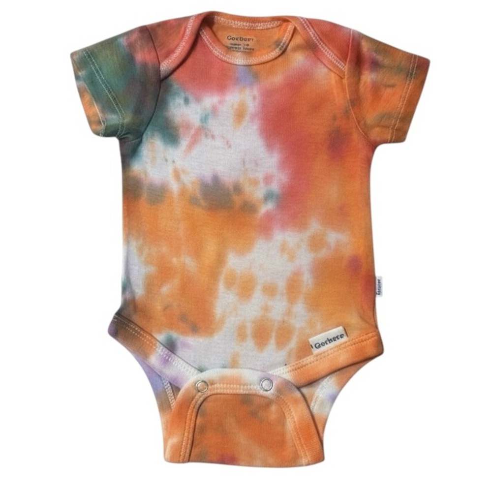 Orange Tie Dye Onesie